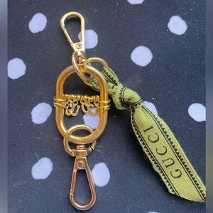 Vintage Gucci hardware upcycled as keychain
